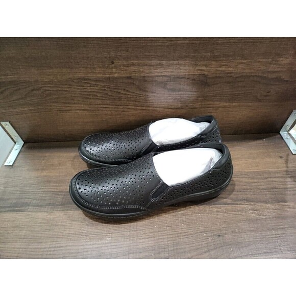 Clarks Women's Collection Cora Sky Flats Black Leather 8.5N New - Picture 6 of 10